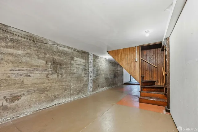 a front view of a building and a street