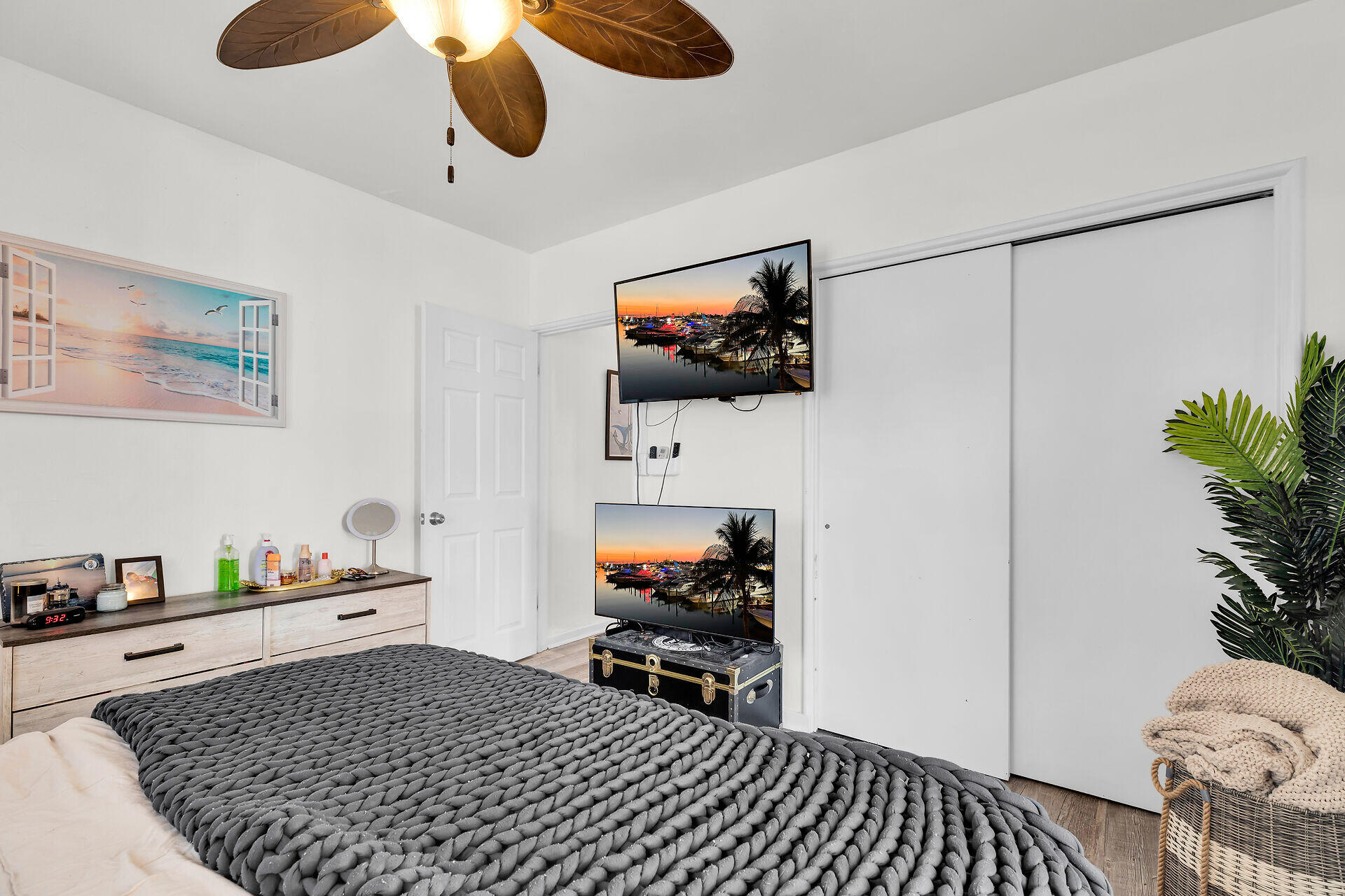 1119 Simonton Street, Unit A2 & C1 Key West, FL 33040 - Photo 13 of 20 a bedroom with a bed and flat screen tv