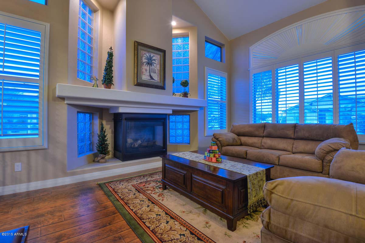 5020 West Yearling Road Phoenix, AZ 85083 - Photo 46 of 62 Night-Living Room Fireplace