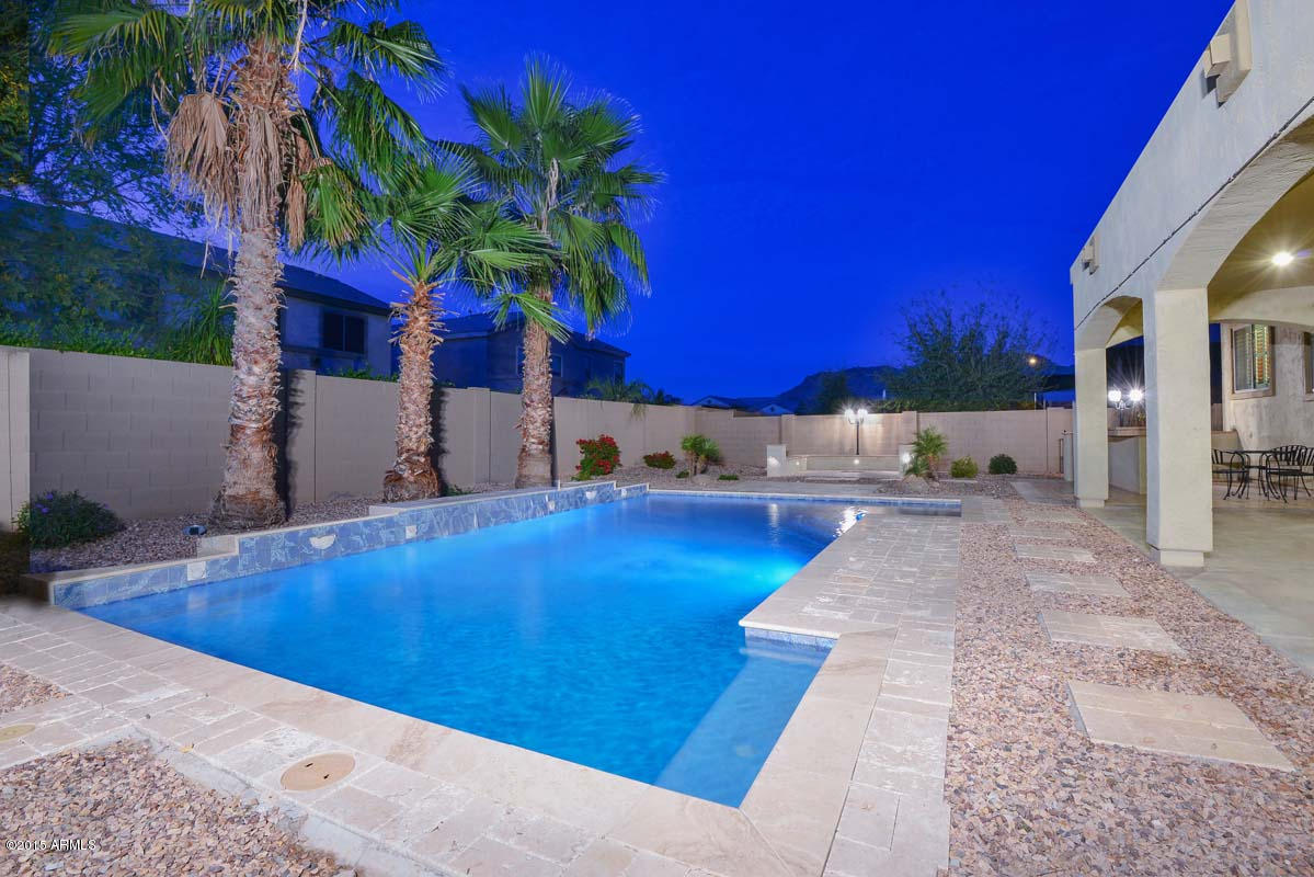 5020 West Yearling Road Phoenix, AZ 85083 - Photo 59 of 62 Night-Pool View