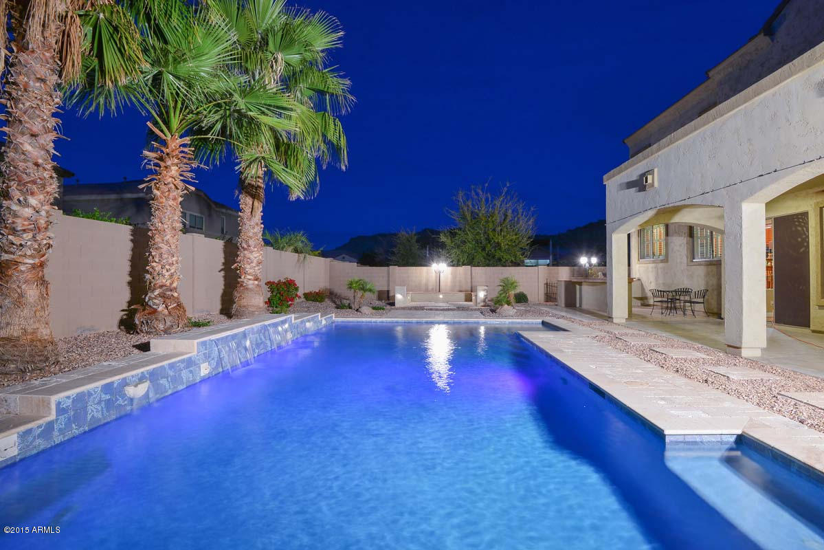 5020 West Yearling Road Phoenix, AZ 85083 - Photo 61 of 62 Night-Pool-Patio
