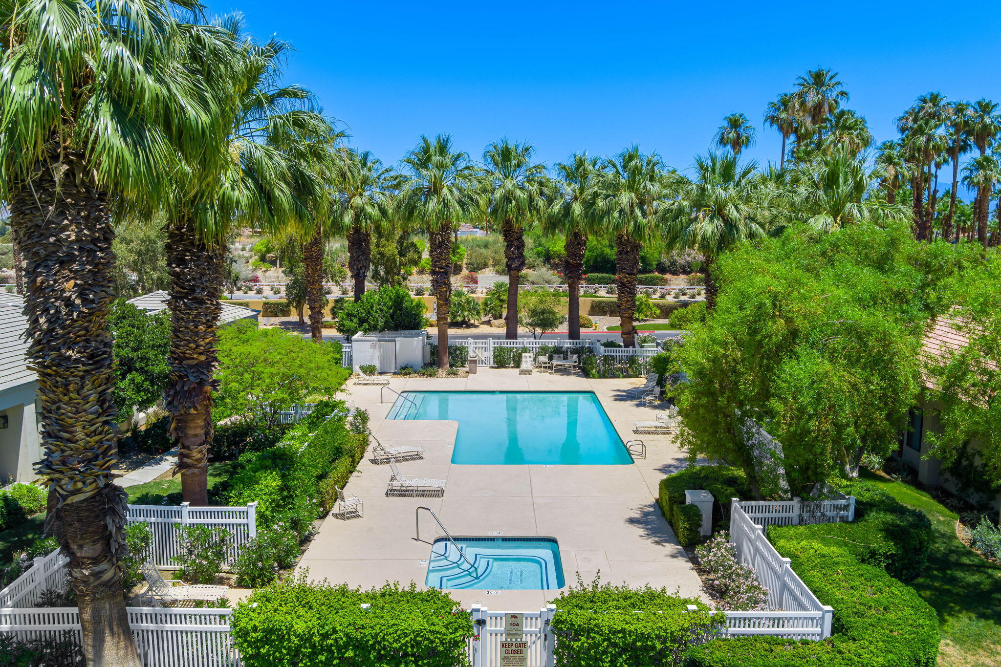 80601 Oak-Tree La Quinta, CA 92253 - Photo 49 of 64 a view of swimming pool and garden