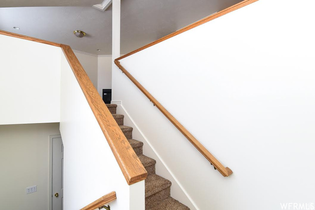 1130 North 200 West Bountiful, UT 84010 - Photo 7 of 11 Stairway featuring ornamental molding