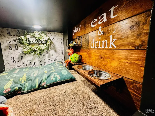 a view of a couch in a room