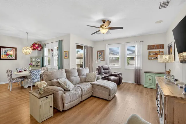 a workspace with furniture and window