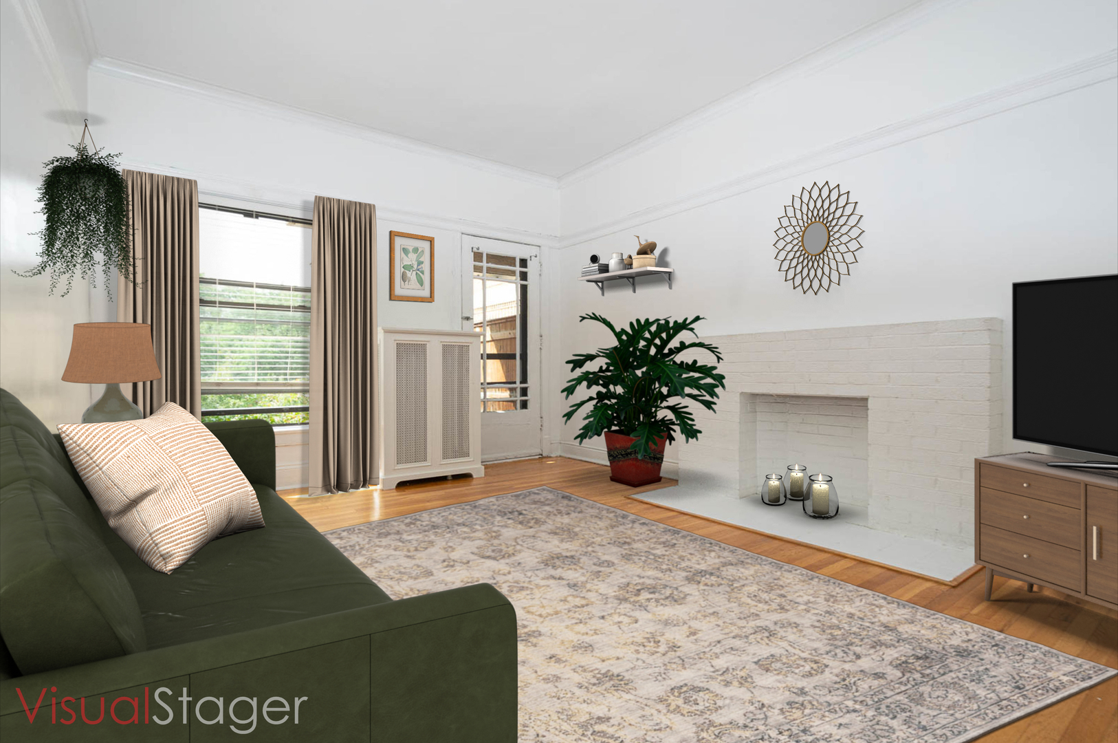 722 West Sheridan Road, Unit 3N Chicago, IL 60613 - Photo 2 of 14 a living room with furniture rug and a flat screen tv