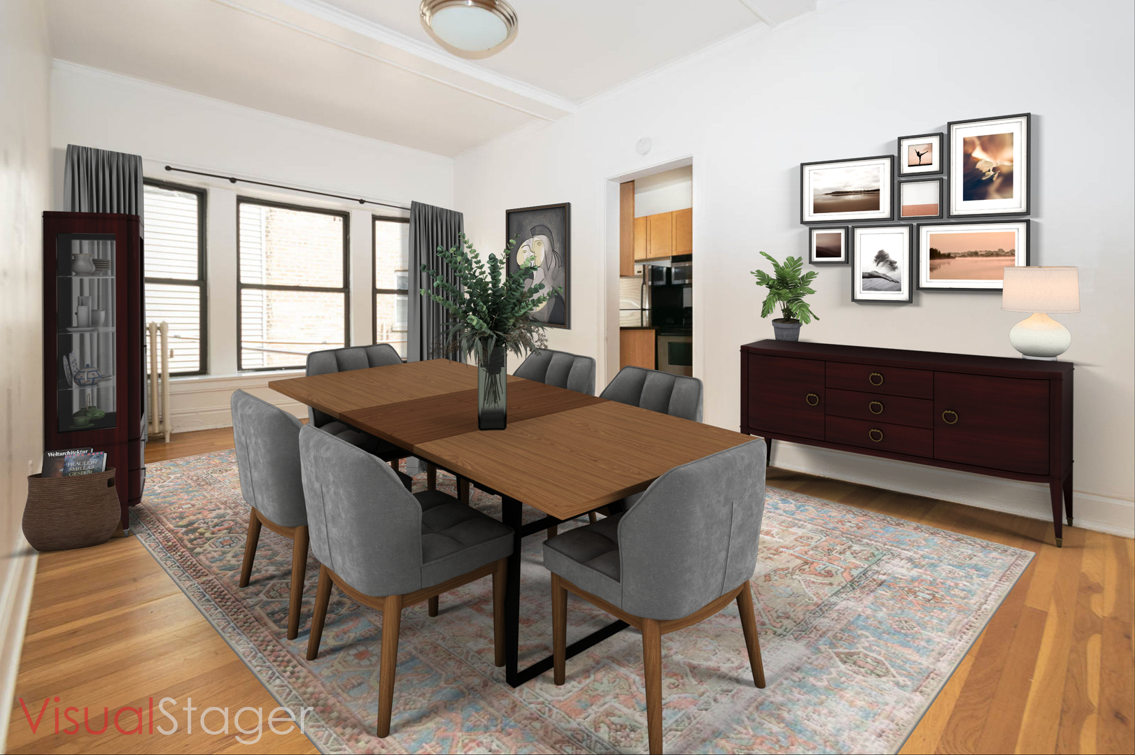 722 West Sheridan Road, Unit 3N Chicago, IL 60613 - Photo 4 of 14 a view of a dining room with furniture window and wooden floor