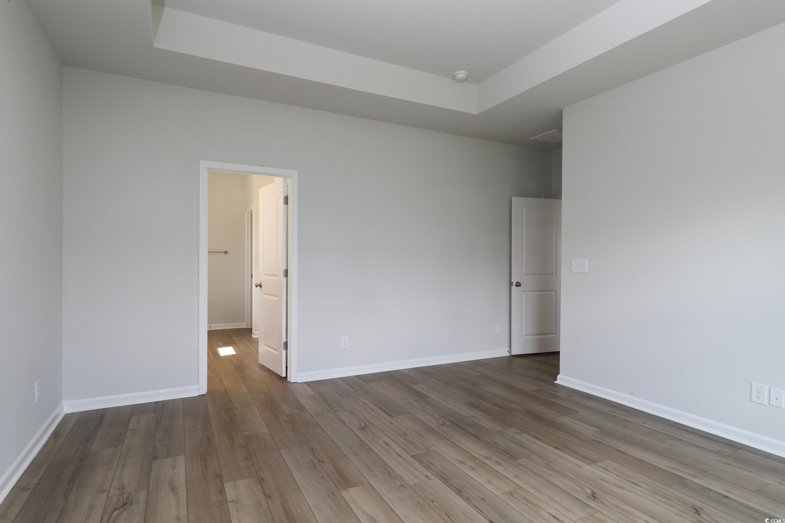 732 St Albans Loop Conway, SC 29526 - Photo 14 of 21 Unfurnished room with a tray ceiling and light woo