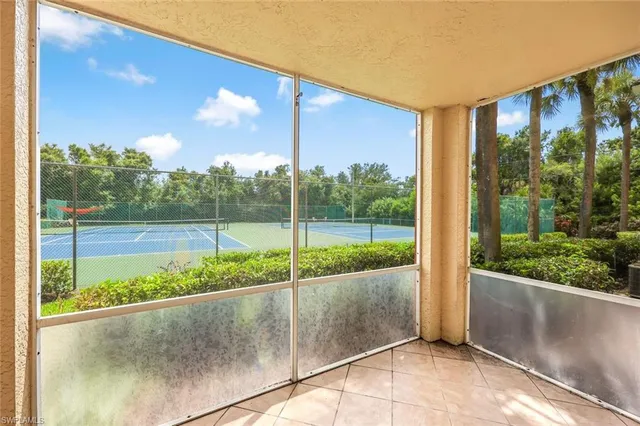 a view of a back yard from a window