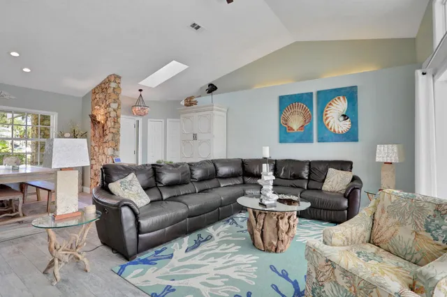 a very nice looking room with a large window