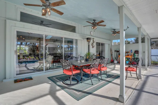 a view of swimming pool with an outdoor space