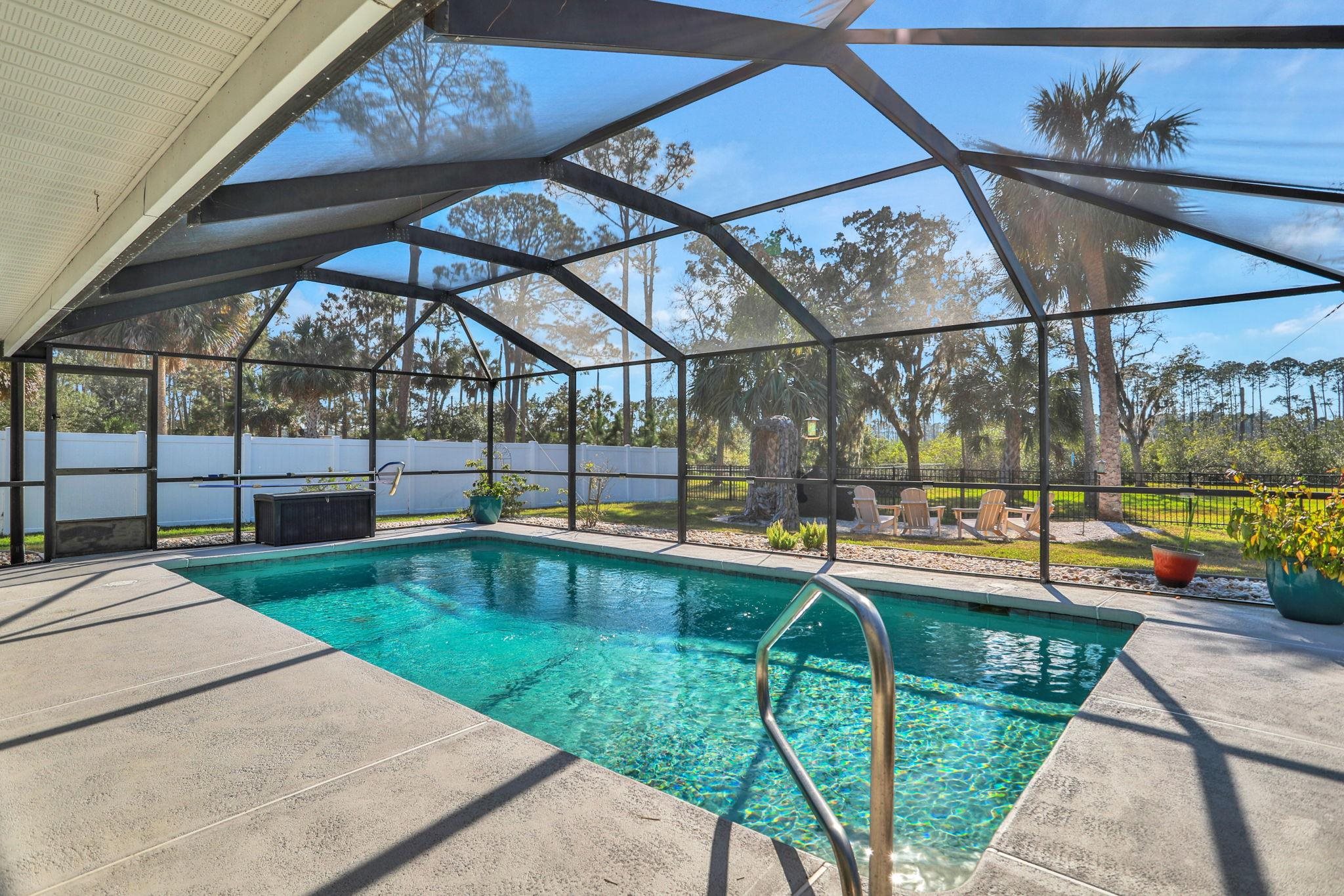 1075 Lambert Avenue Flagler Beach, FL 32136 - Photo 50 of 71 a view of swimming pool with a patio