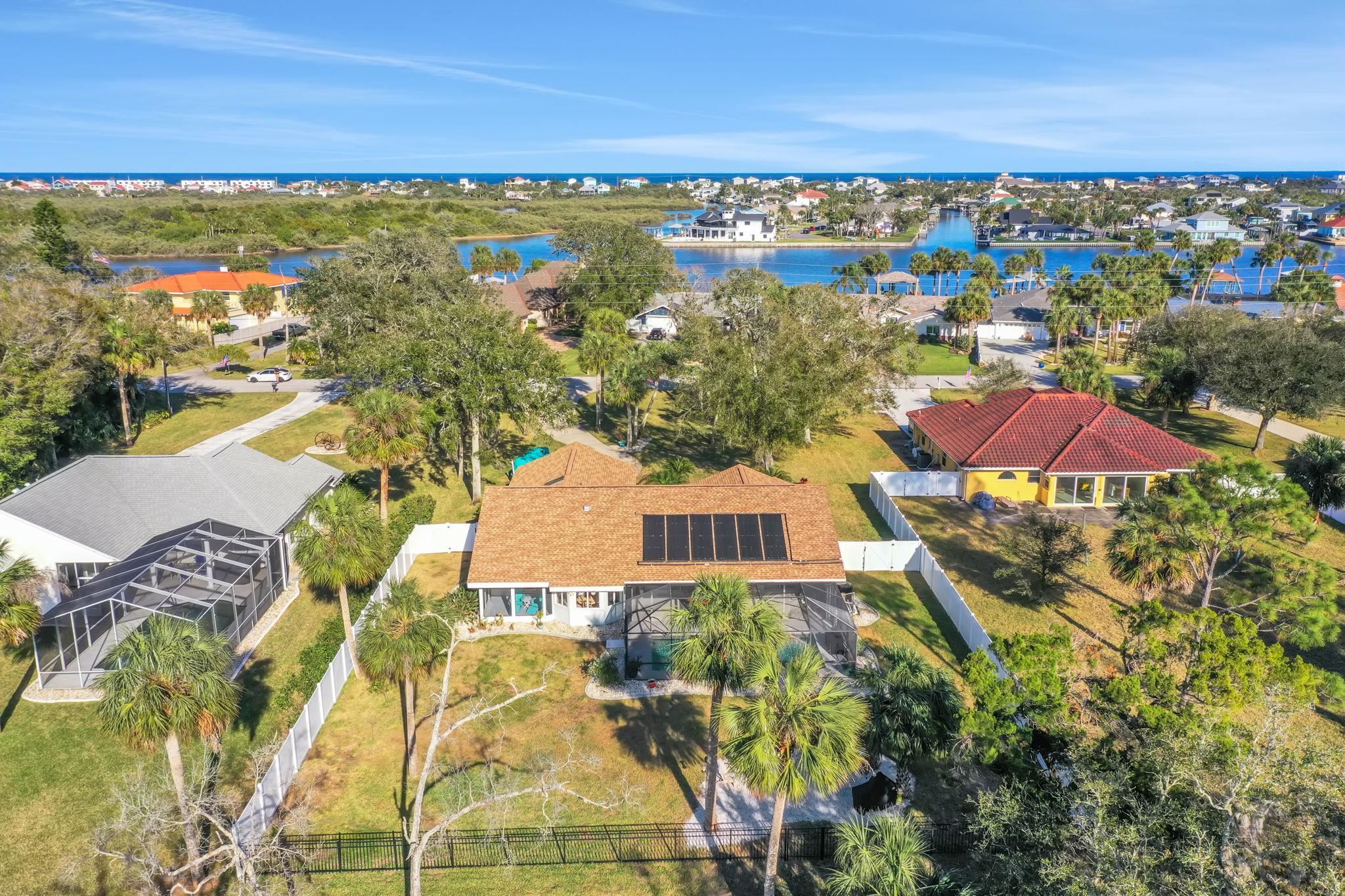 1075 Lambert Avenue Flagler Beach, FL 32136 - Photo 60 of 71 a view of a city with an ocean view