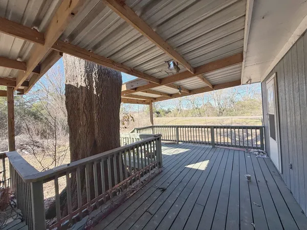 a view of deck with wooden floor