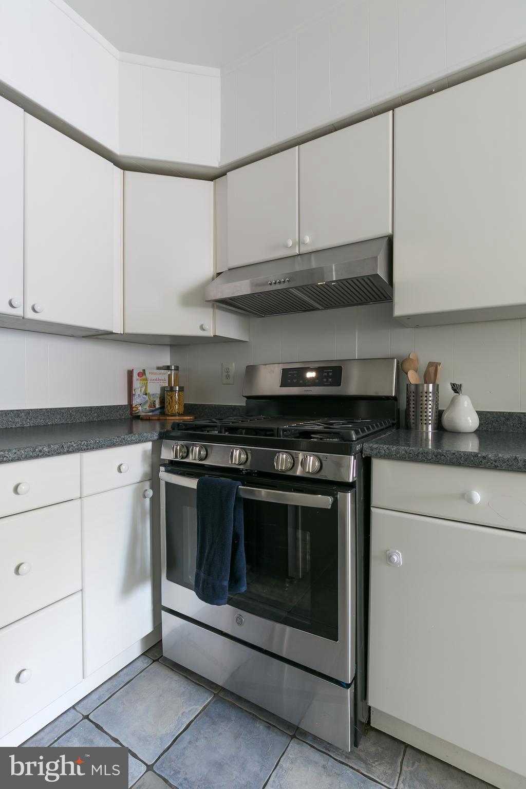 5101 8th Road South, Unit 7 Arlington, VA 22204 - Photo 12 of 32 a kitchen with stainless steel appliances granite countertop white cabinets and a stove