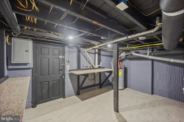 a view of storage and utility room