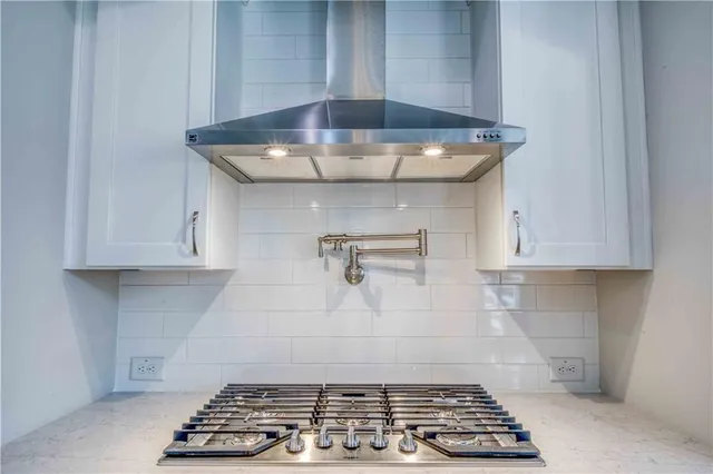 a close view of stove