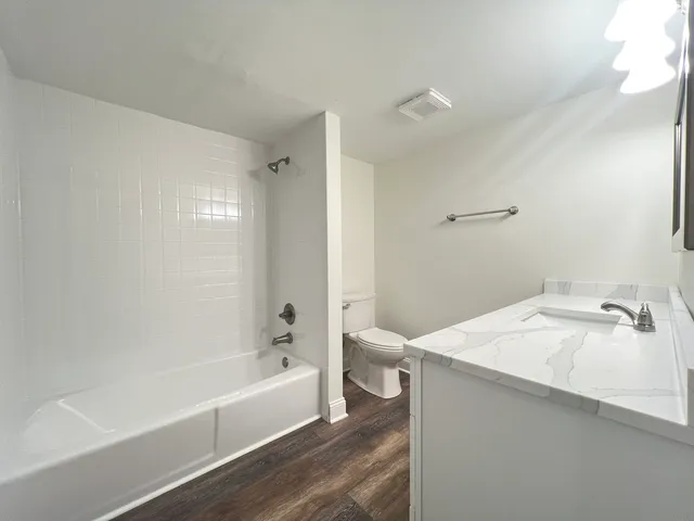 an empty room with a natural light