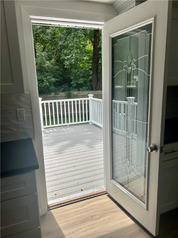 11 Manning Court Coventry, RI 02816 - Photo 40 of 43 Kitchen to Deck in Fenced in Yard