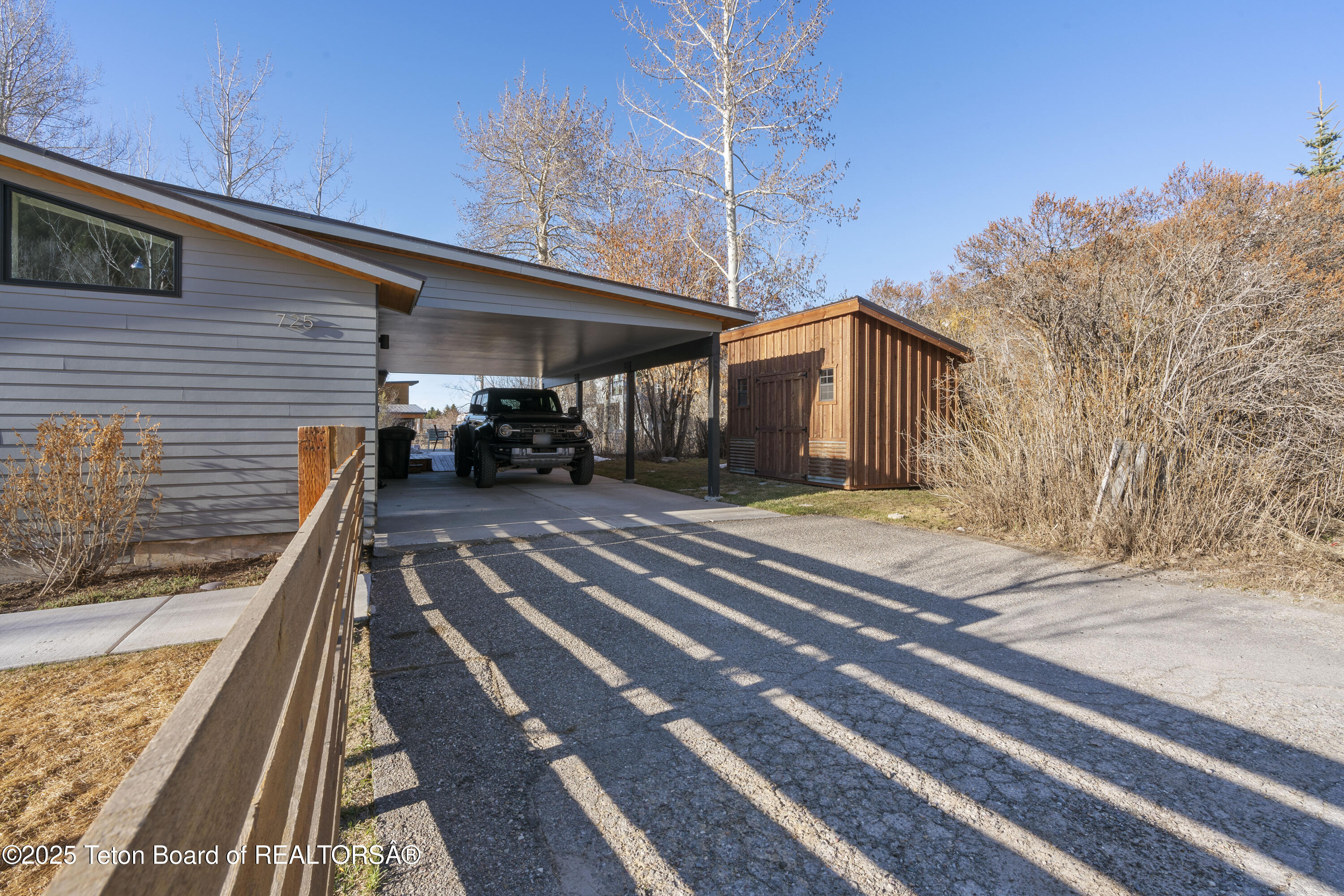 725 Cache Creek Drive Jackson, WY 83001 - Photo 29 of 36 Carport/Storage Shed