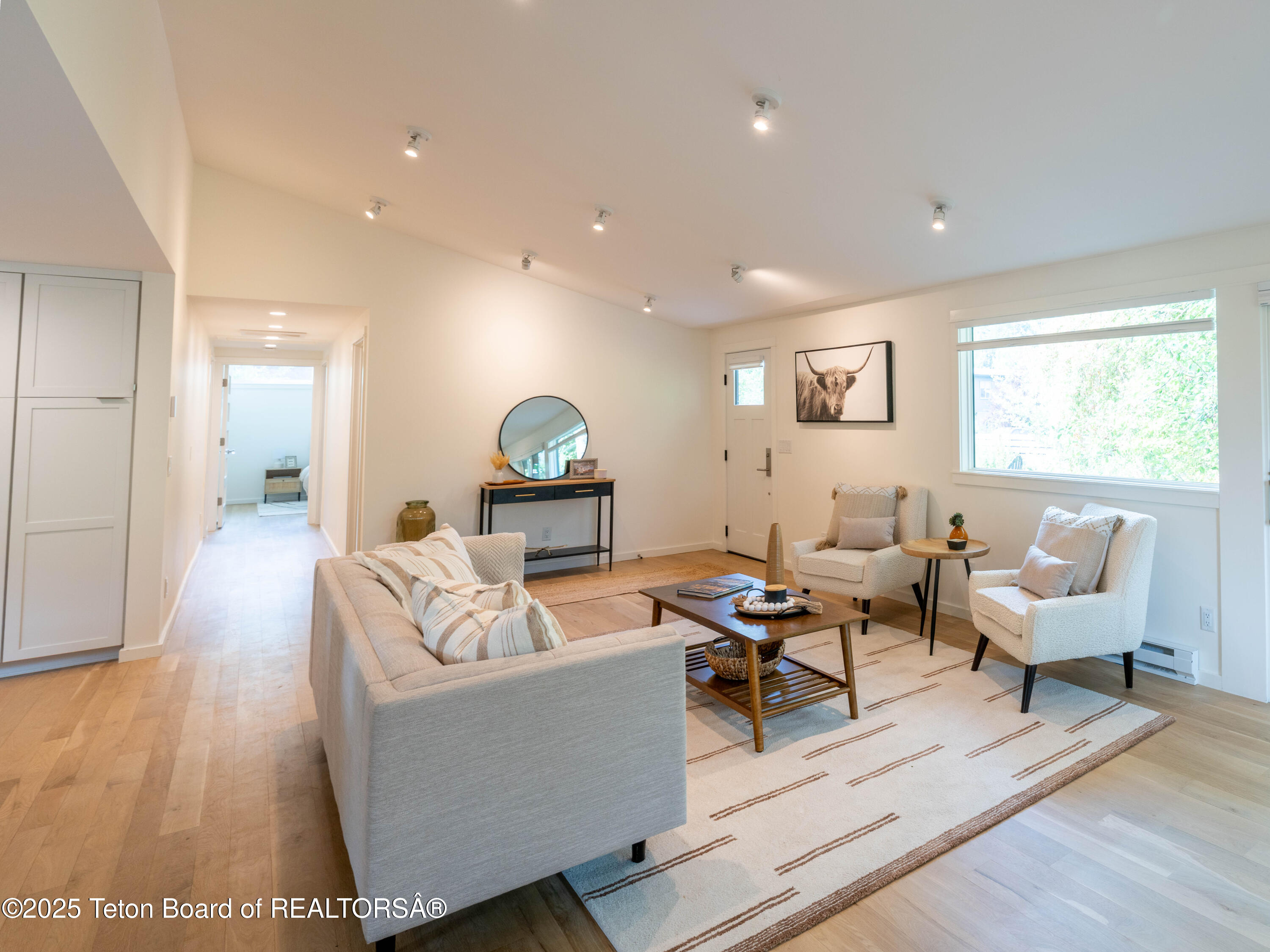 725 Cache Creek Drive Jackson, WY 83001 - Photo 3 of 36 Staged: Entry and Living