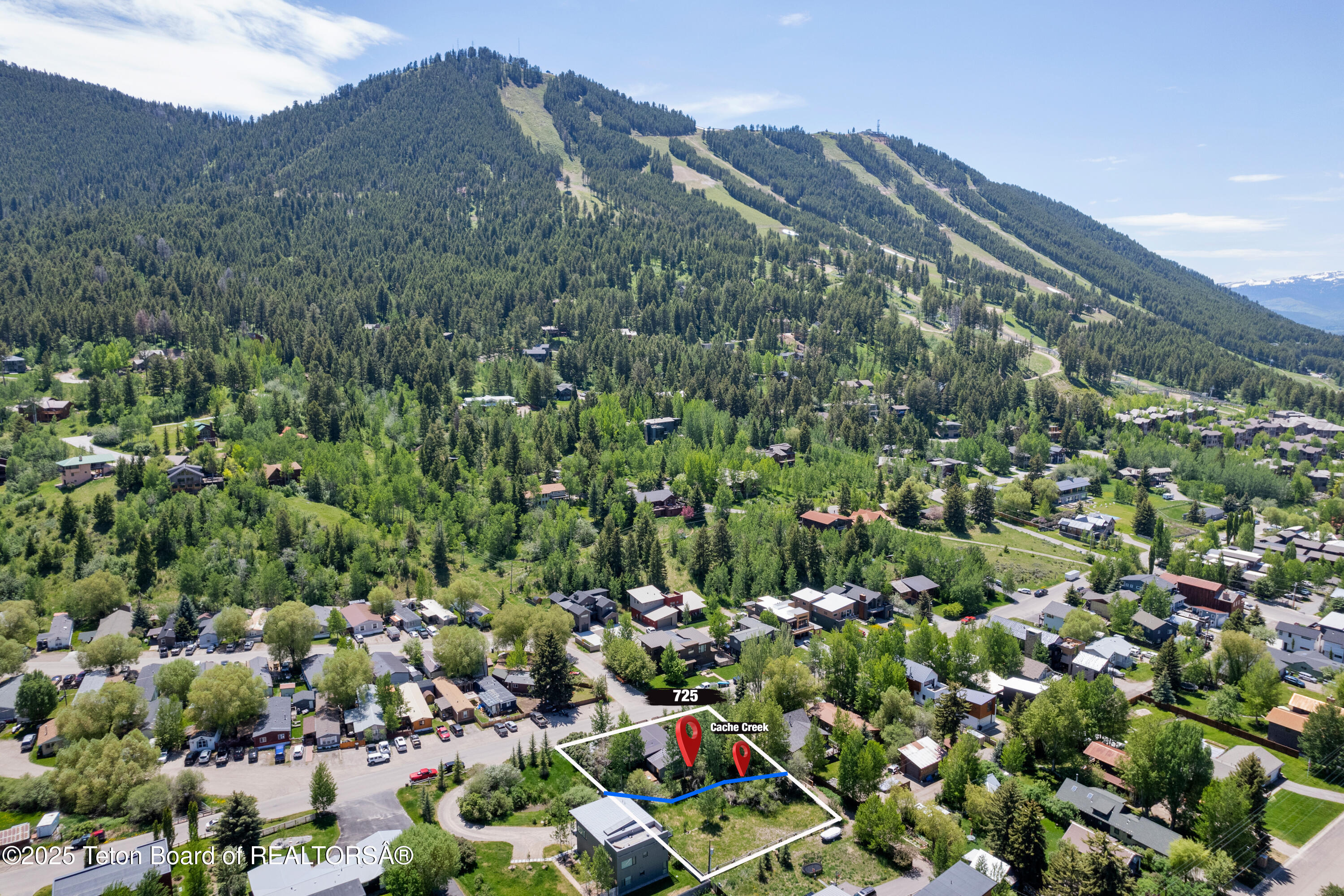 725 Cache Creek Drive Jackson, WY 83001 - Photo 31 of 36 Aerial