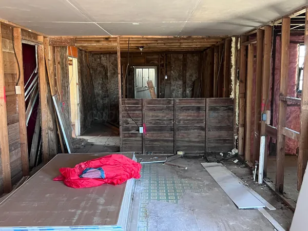 a view of water heater room