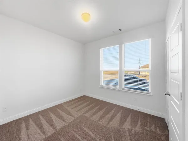 a view of a livingroom with a window