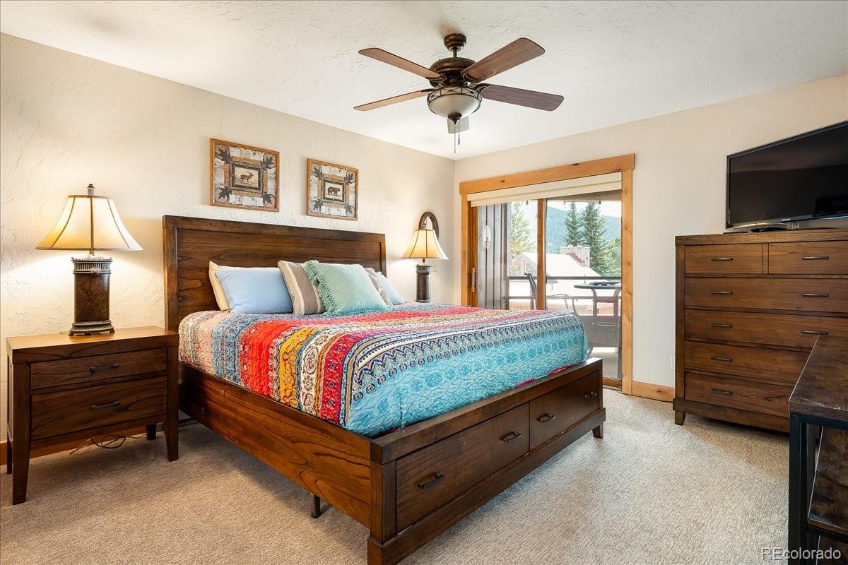 605 Lake Front Road, Unit 8 Grand Lake, CO 80447 - Photo 15 of 30 a bed room with a bed and a television
