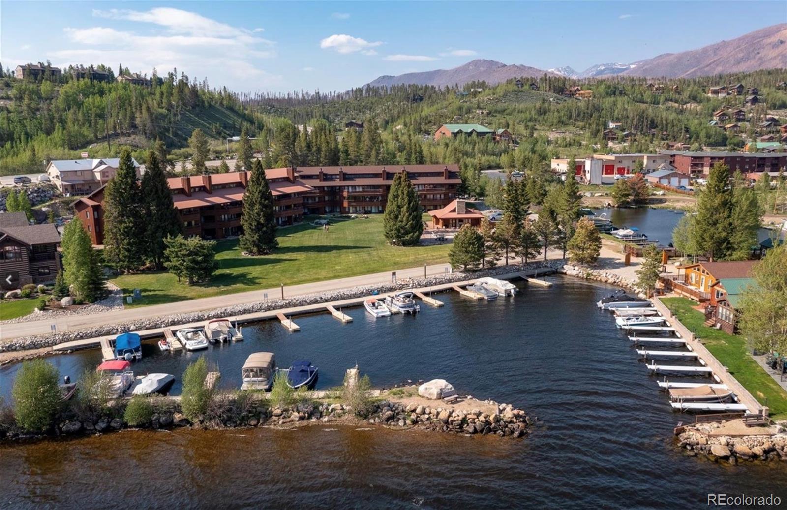 605 Lake Front Road, Unit 8 Grand Lake, CO 80447 - Photo 29 of 30 a view of a lake in a city