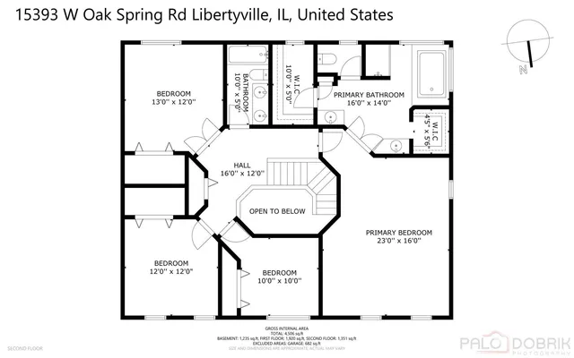 $970,000 | 15393 West Oak Spring Road, Libertyville, IL 60048