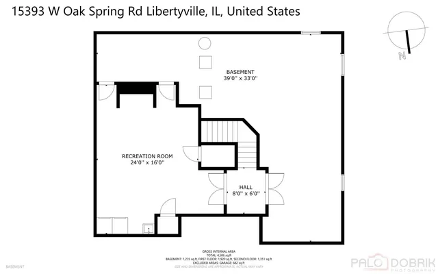 $970,000 | 15393 West Oak Spring Road, Libertyville, IL 60048