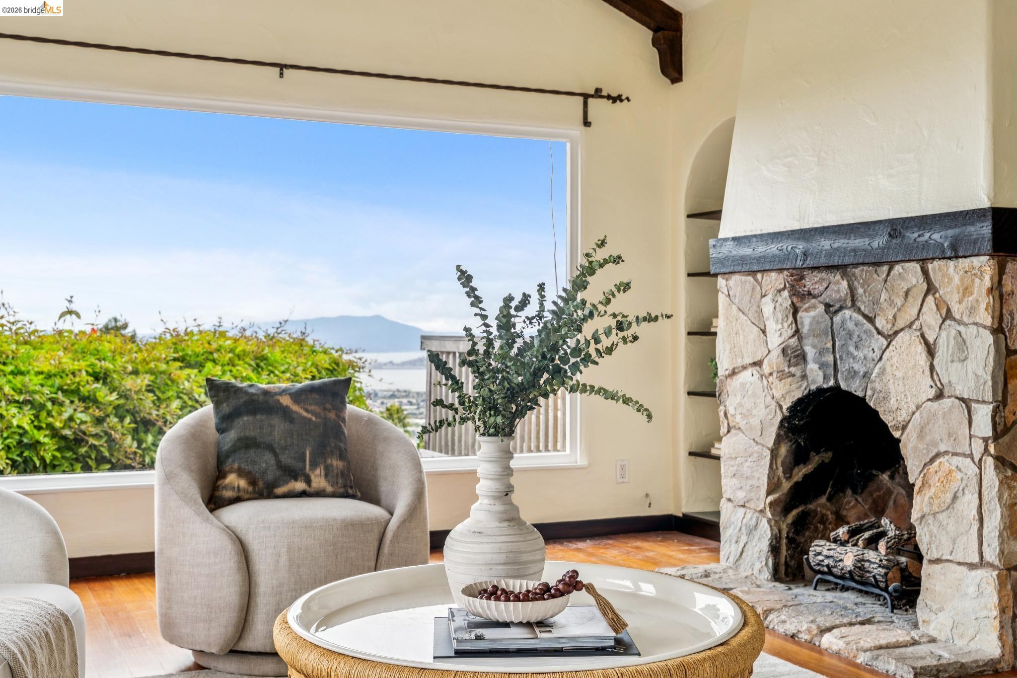 784 Cragmont Avenue Berkeley, CA 94708 - Photo 23 of 64 Expansive window framing a distant bay and mountains
