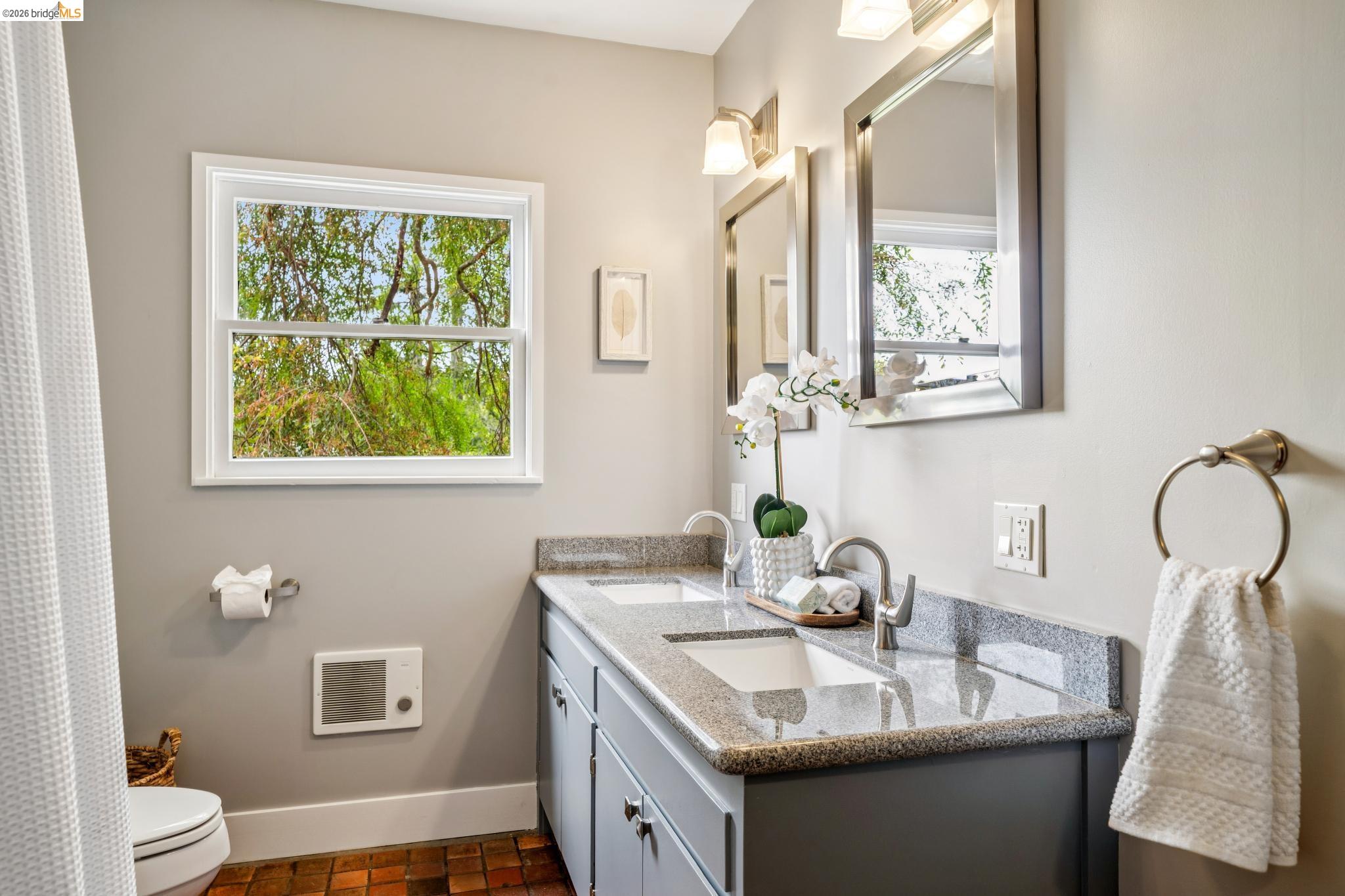 784 Cragmont Avenue Berkeley, CA 94708 - Photo 44 of 64 Double vanity with granite countertop and dual undermount sinks