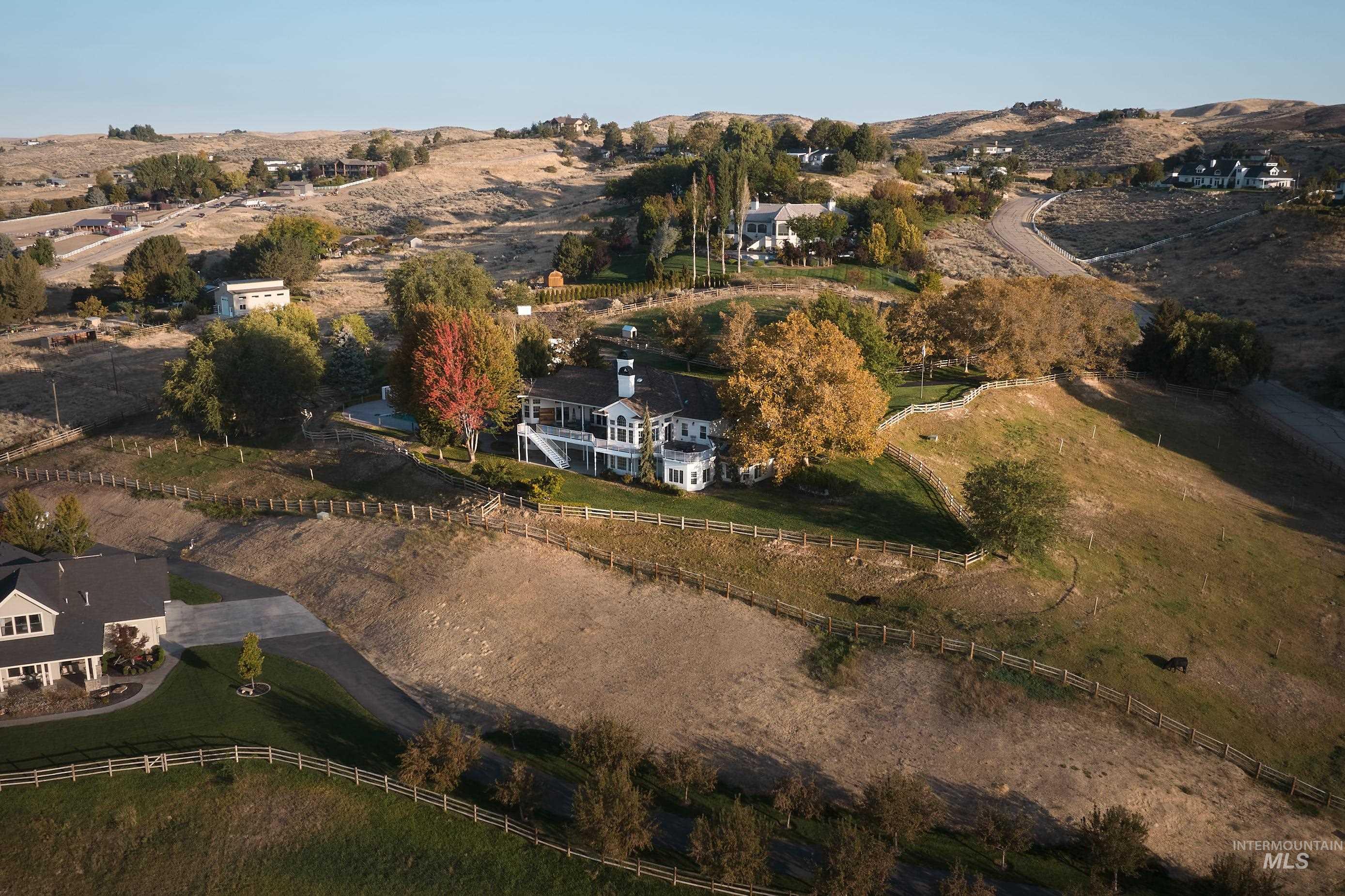 3931 North Triple Ridge Place Eagle, ID 83616 - Photo 3 of 45 Aerial overview of property's location with rural landscape