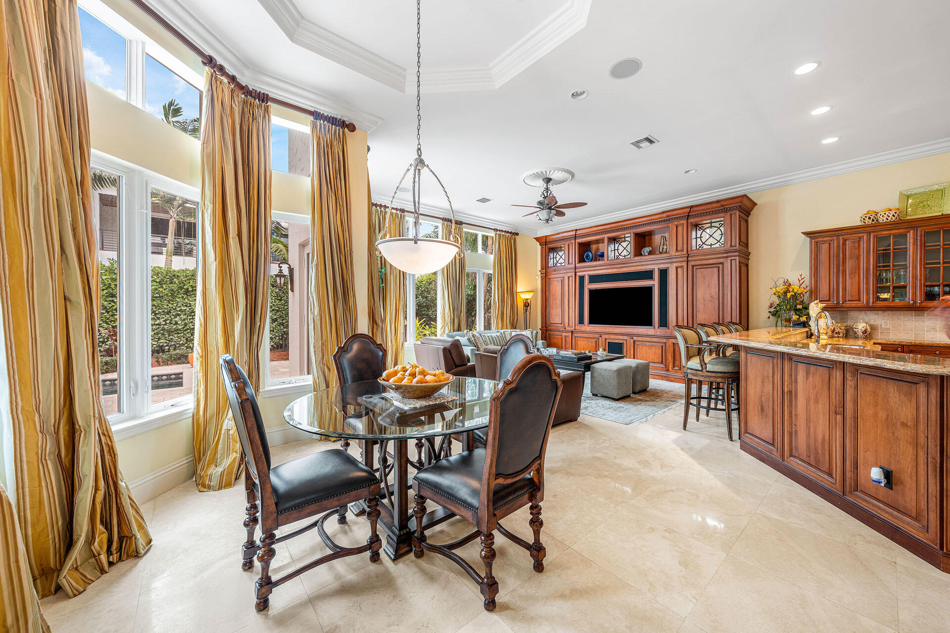 2386 West Maya Palm Drive Boca Raton, FL 33432 - Photo 21 of 76 a view of a dining room with furniture window and outside view
