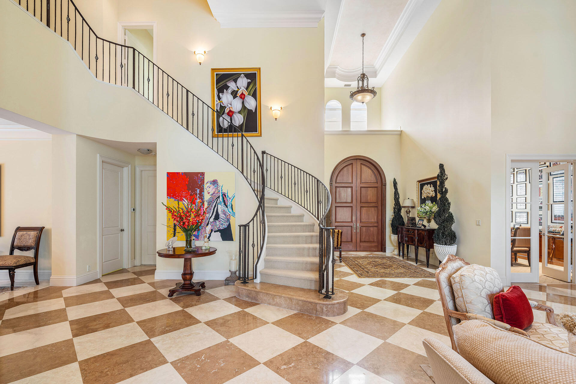 2386 West Maya Palm Drive Boca Raton, FL 33432 - Photo 44 of 76 a view of entryway wih livingroom and stairs