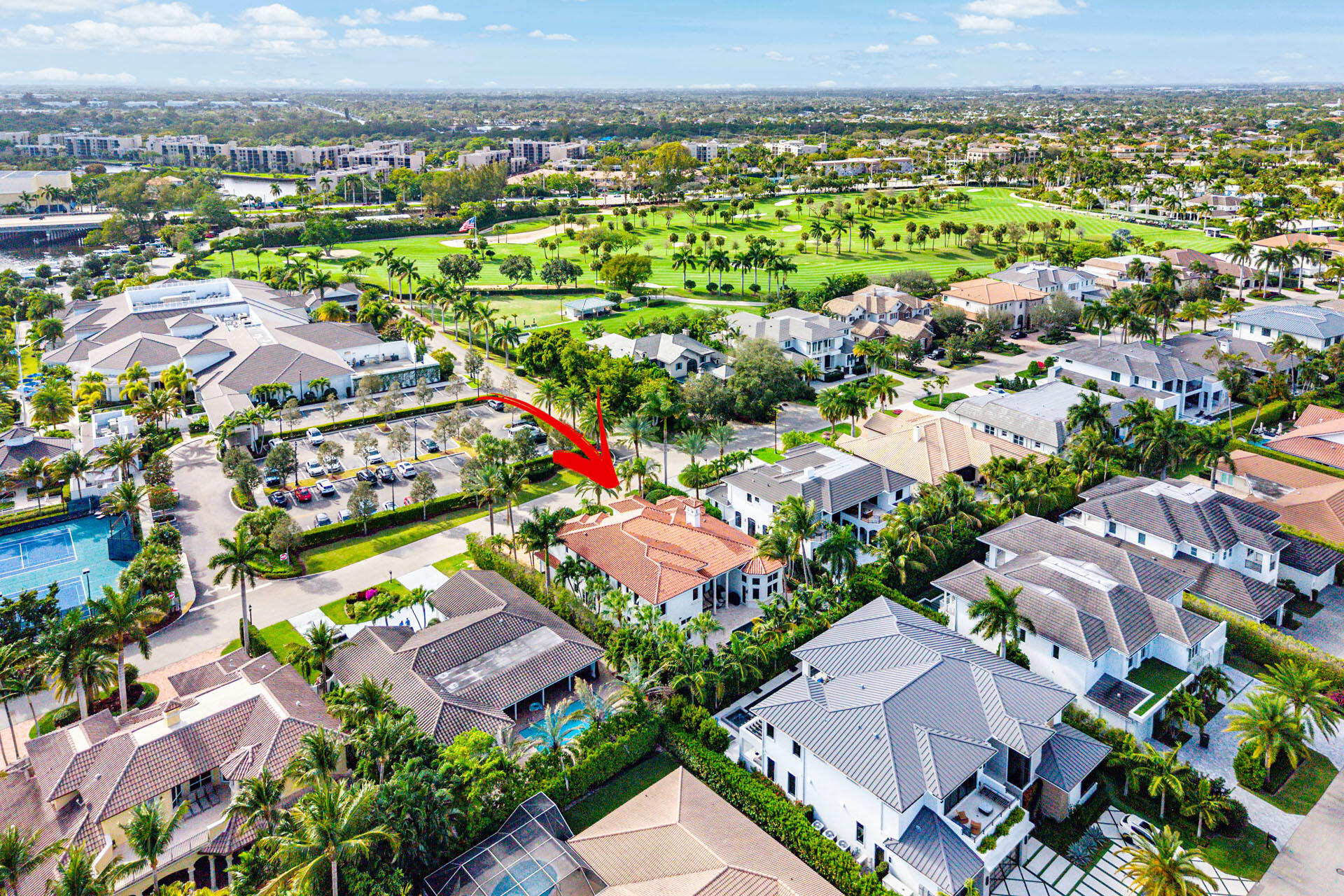 2386 West Maya Palm Drive Boca Raton, FL 33432 - Photo 76 of 76 an aerial view of residential houses with outdoor space and swimming pool