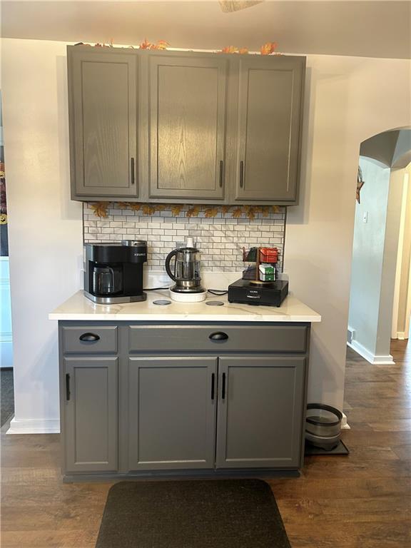 124 Giron Street Leechburg, PA 15656 - Photo 13 of 46 a view of a sink and dishwasher with wooden floor