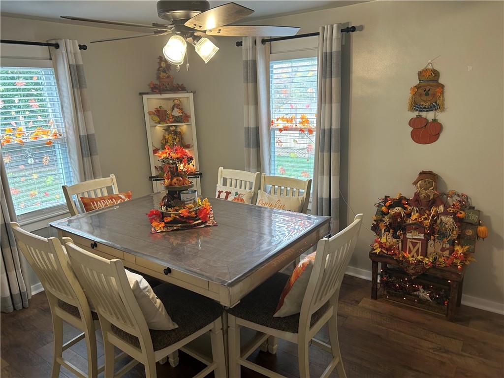 124 Giron Street Leechburg, PA 15656 - Photo 18 of 46 a view of a dining room with furniture and wooden floor