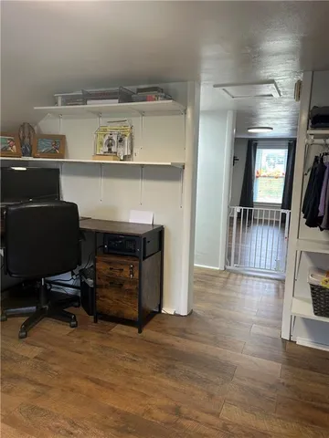 a view of an empty room