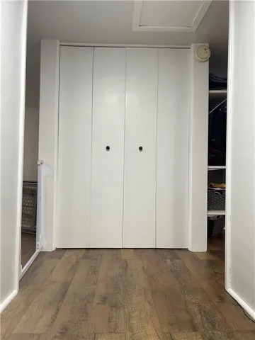 a couch sitting in a living room with a couch