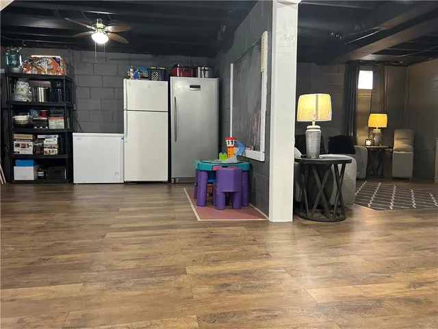 a room with furniture and window