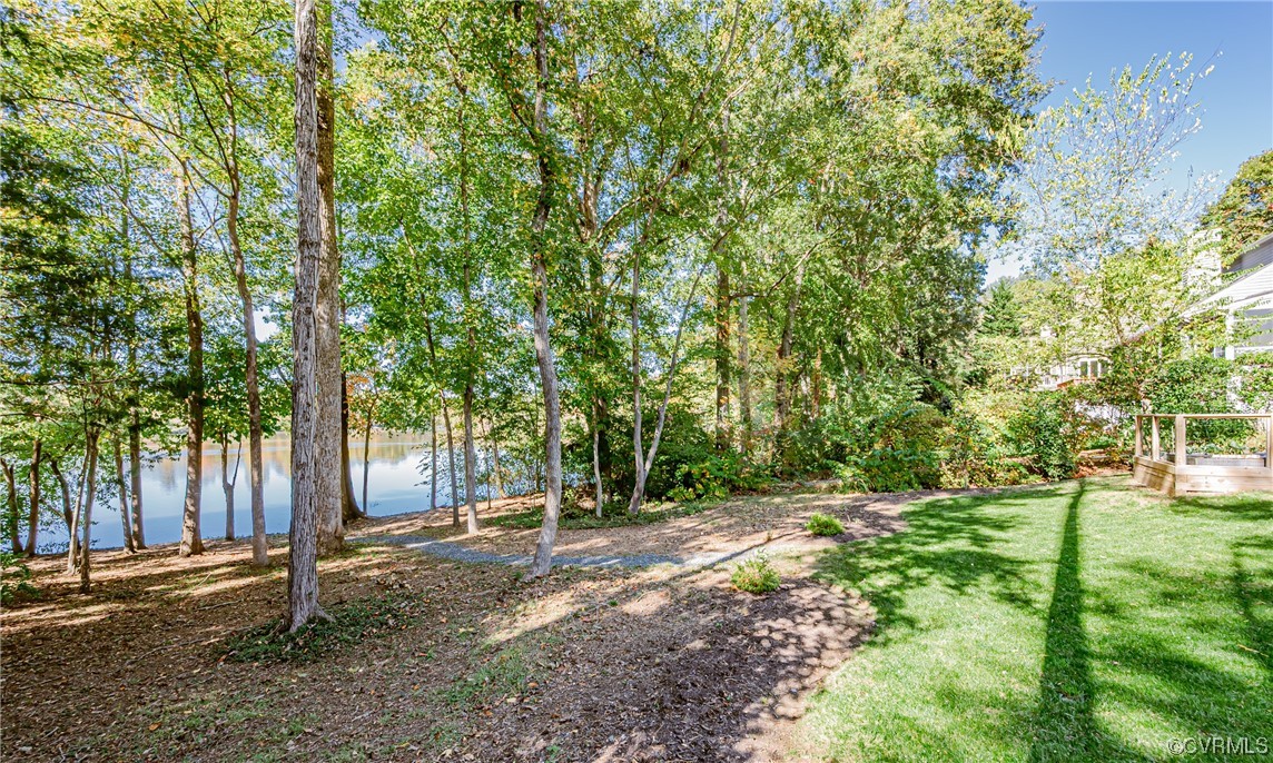 2908 Cove Ridge Trace Midlothian, VA 23112 - Photo 43 of 49 a backyard of a house with lots of green space