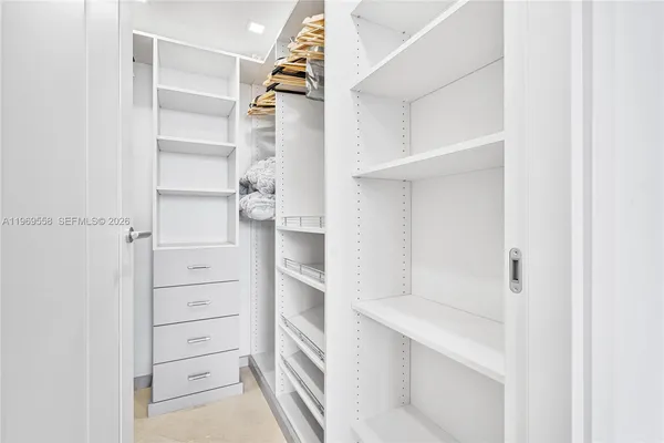 a view of walk in closet