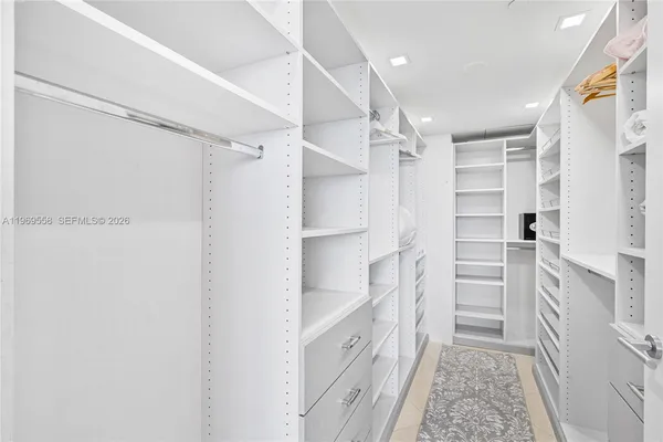 a view of walk in closet