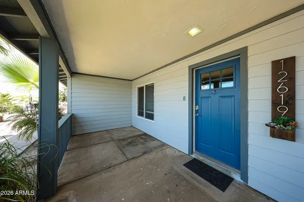 a view of front door
