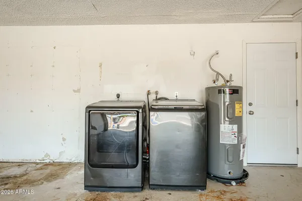 a view of water heater room