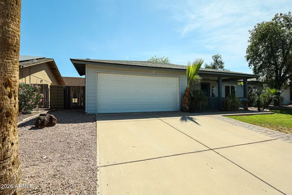 a house view with a outdoor space