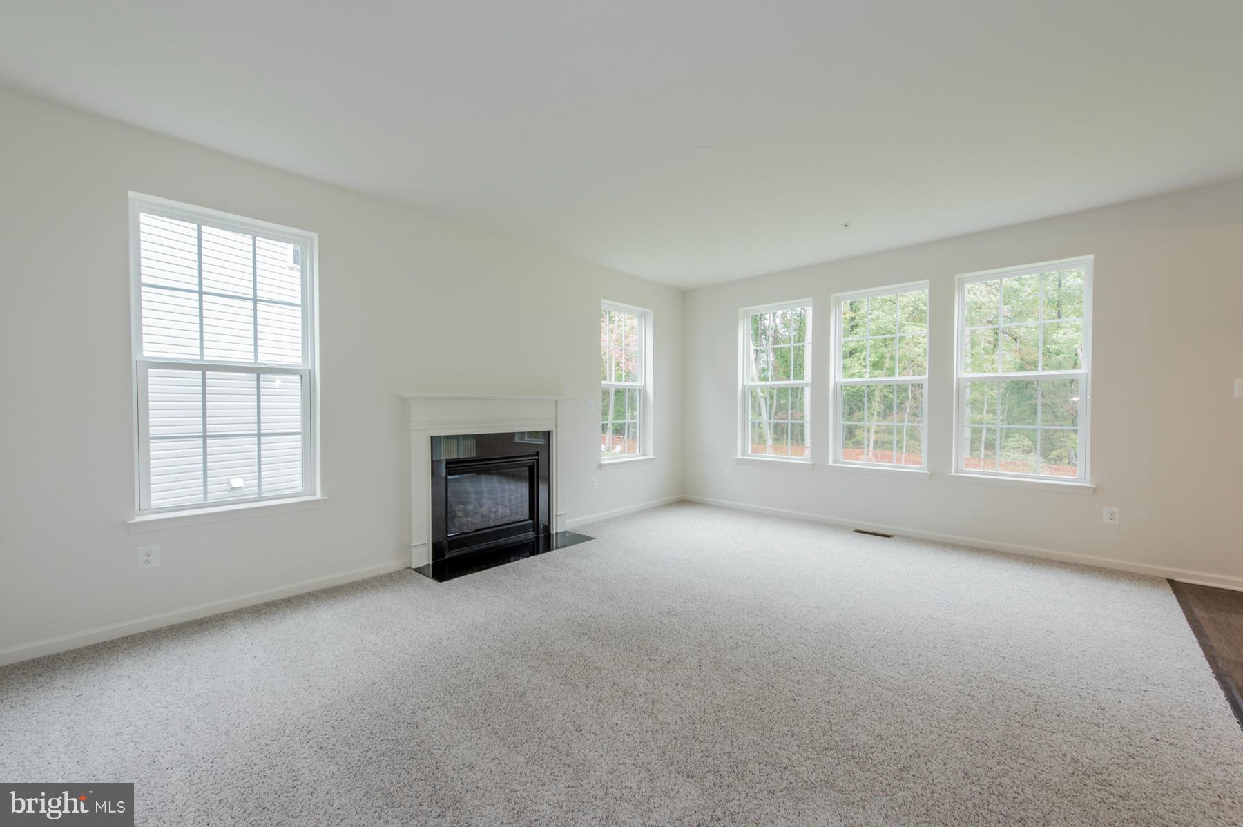 10515 Braddock Run Road Middle River, MD 21220 - Photo 13 of 27 an empty room with a fireplace and windows